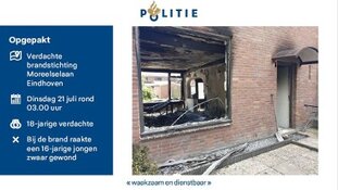 Politie pakt man uit Helmond op voor brandstichting Moreelselaan Eindhoven