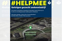 Gezocht: Zedenmisdrijf Burgemeester Geukerspark