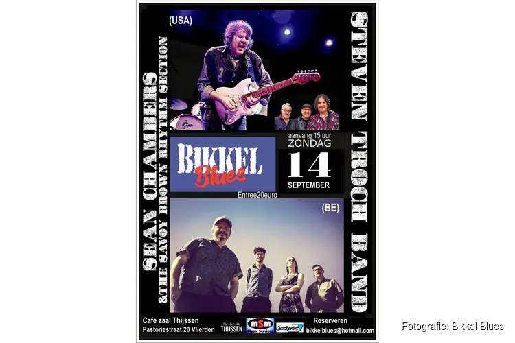 Bikkel Blues spelen op 14 september om 15.00 uur in Vlierden