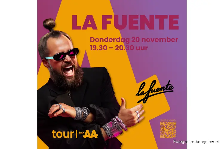 DJ La Fuente komt op 20 november naar Ter AA in Helmond
