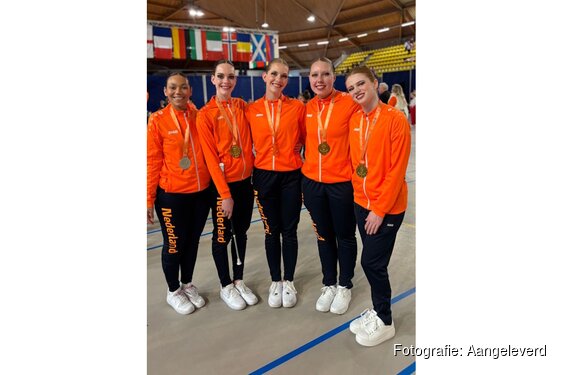 Nederlands Twirling Corps pakt Europees goud in Eindhoven