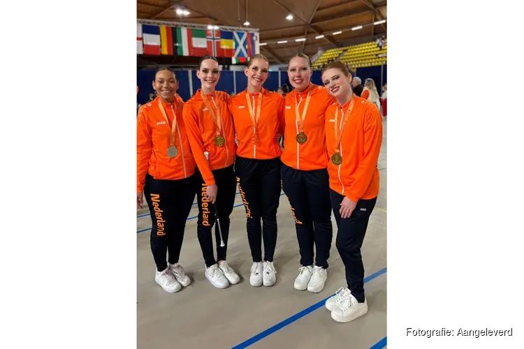 Nederlands Twirling Corps pakt Europees goud in Eindhoven