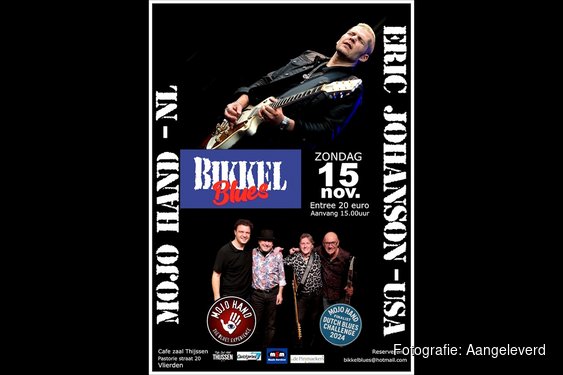 Bikkel Blues haalt Amerikaanse topgitarist Eric Johanson naar Vlierden